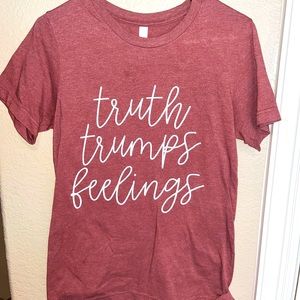 “Truth Trumps Feelings” Short Sleeve T-Shirt
